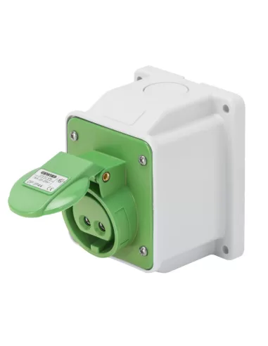 Gewiss gw62461 toma fija 10 pared pr 3p 16a 24//42v 4h